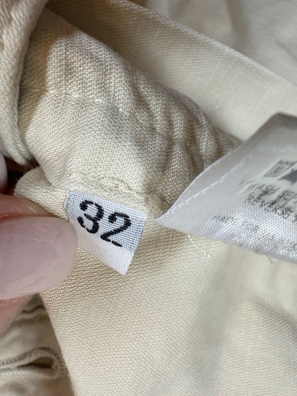 Loro Piana Mens Khaki Beige Casual Chino Pants 32X27 Straight-Leg Blend (PP581) - Picture 11 of 16